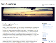 Tablet Screenshot of learnsharechange.wordpress.com