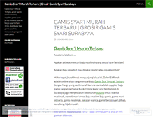 Tablet Screenshot of gamissyarimurahterbaru.wordpress.com