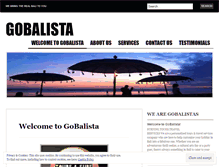 Tablet Screenshot of gobalista.wordpress.com