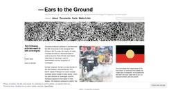 Desktop Screenshot of ears2theground.wordpress.com