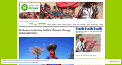 Desktop Screenshot of oxfamindia.wordpress.com