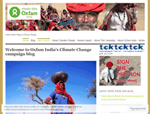 Tablet Screenshot of oxfamindia.wordpress.com