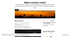 Desktop Screenshot of miguelcomenta.wordpress.com