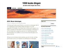 Tablet Screenshot of 1000leukedingen.wordpress.com