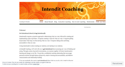 Desktop Screenshot of intenditcoaching.wordpress.com