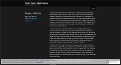Desktop Screenshot of openmathgame.wordpress.com