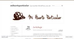 Desktop Screenshot of mihuertoparticular.wordpress.com