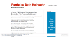 Desktop Screenshot of bethheinsohn.wordpress.com