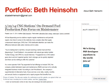 Tablet Screenshot of bethheinsohn.wordpress.com