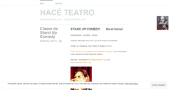 Desktop Screenshot of haceteatro.wordpress.com