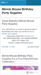 Mobile Screenshot of minniemousebirthdaypartysupplies.wordpress.com