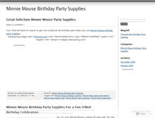 Tablet Screenshot of minniemousebirthdaypartysupplies.wordpress.com