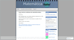 Desktop Screenshot of matematicareplay.wordpress.com