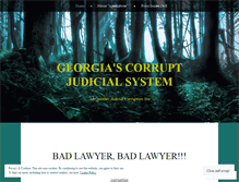 Tablet Screenshot of georgiascorruptjudicialsystem.wordpress.com