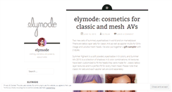 Desktop Screenshot of elymode.wordpress.com