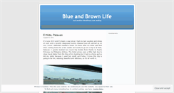 Desktop Screenshot of blueandbrownlife.wordpress.com