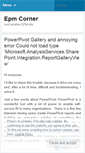 Mobile Screenshot of epmcorner.wordpress.com