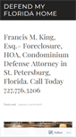 Mobile Screenshot of defendmyfloridahome.wordpress.com