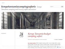 Tablet Screenshot of kenyatanzaniacampingsafaris.wordpress.com