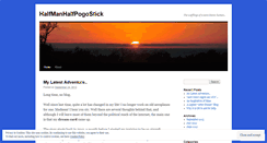 Desktop Screenshot of halfmanhalfpogostick.wordpress.com