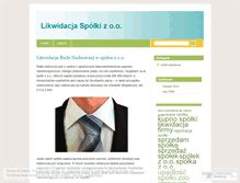 Tablet Screenshot of likwidacjaspolki.wordpress.com