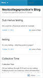 Mobile Screenshot of nextcollegepractice.wordpress.com