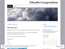 Tablet Screenshot of nsmithcomposition.wordpress.com