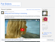 Tablet Screenshot of fatsisters.wordpress.com