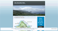 Desktop Screenshot of hawaiirealestateonline.wordpress.com