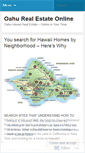 Mobile Screenshot of hawaiirealestateonline.wordpress.com