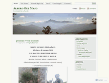 Tablet Screenshot of alberodelmajo.wordpress.com