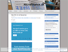 Tablet Screenshot of inclusivefinance.wordpress.com