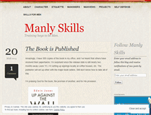 Tablet Screenshot of manlyskills.wordpress.com