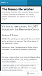Mobile Screenshot of mennoniteworker.wordpress.com