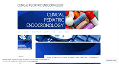 Desktop Screenshot of pediatricendocrinology.wordpress.com