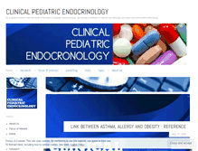Tablet Screenshot of pediatricendocrinology.wordpress.com