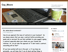 Tablet Screenshot of caymoore.wordpress.com
