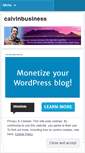 Mobile Screenshot of calvinbusiness.wordpress.com