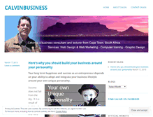 Tablet Screenshot of calvinbusiness.wordpress.com
