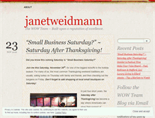 Tablet Screenshot of janetweidmann.wordpress.com