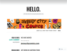 Tablet Screenshot of jerseycitycomics.wordpress.com