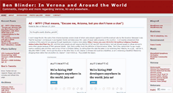 Desktop Screenshot of benblinder.wordpress.com