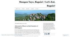 Desktop Screenshot of mangantayobaguio.wordpress.com