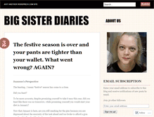 Tablet Screenshot of bigsisterdiaries.wordpress.com