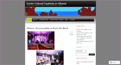 Desktop Screenshot of culturaespanolaalbania.wordpress.com