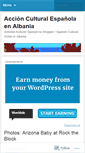 Mobile Screenshot of culturaespanolaalbania.wordpress.com