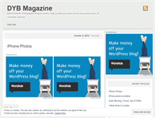 Tablet Screenshot of dybmagazine.wordpress.com