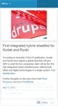 Mobile Screenshot of drupa2012news.wordpress.com