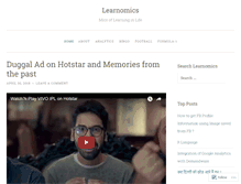 Tablet Screenshot of learnomics.wordpress.com