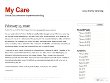 Tablet Screenshot of mmhsmycare.wordpress.com